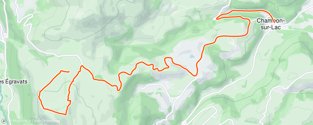 Map of the activity, Col de la Croix Saint-Robert