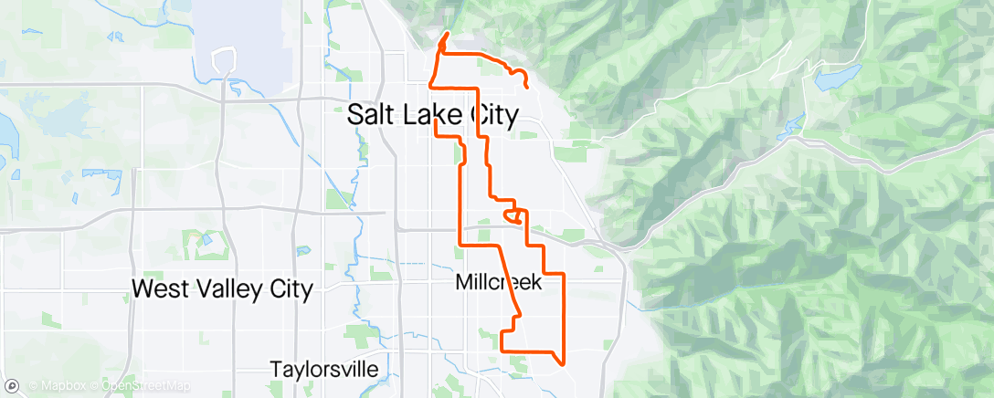 Map of the activity, Salt Lake City Marathon 2024