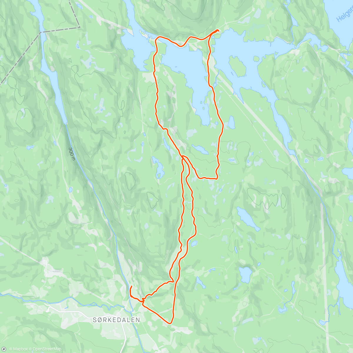 Map of the activity, Kosetur til Kikut etter ridestevne