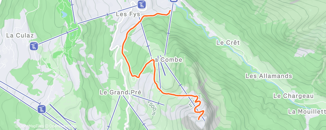 Map of the activity, Pointe de Nyon à ski ⛷️
