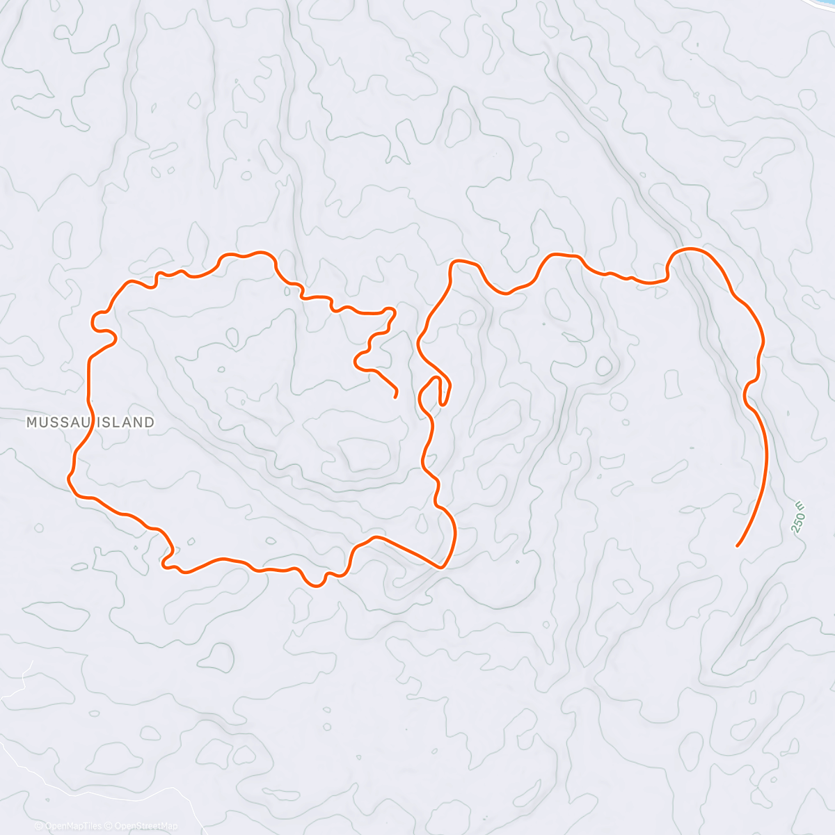 Map of the activity, TrainingPeaks Virtual - Workout: Tempo (paceline)