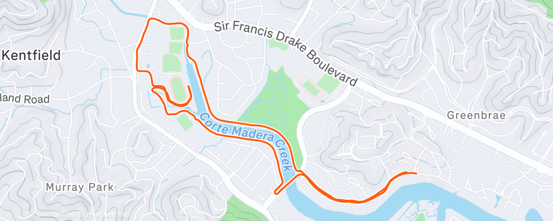 Map of the activity, Sunset run?