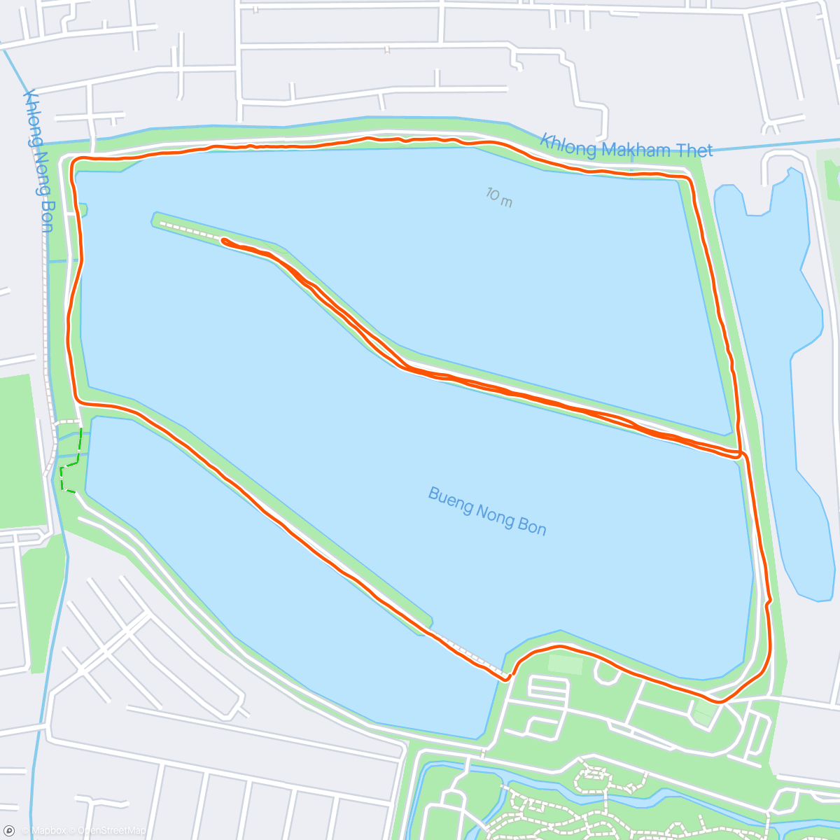 「Nong-Bhorn Evening Run&Walk」活動的地圖