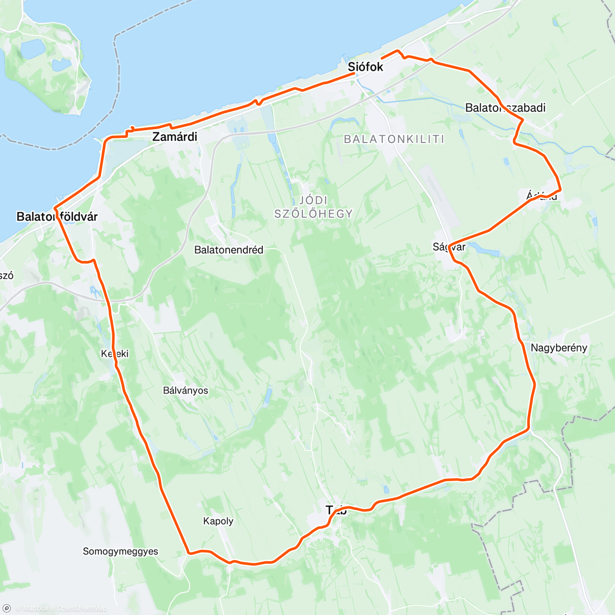 Map of the activity, Morning Ride
