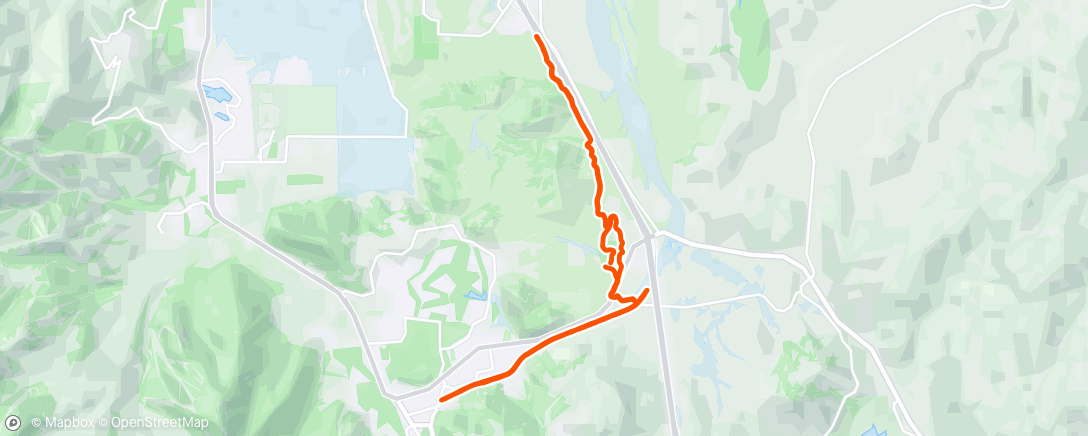 Map of the activity, Paved PC trails