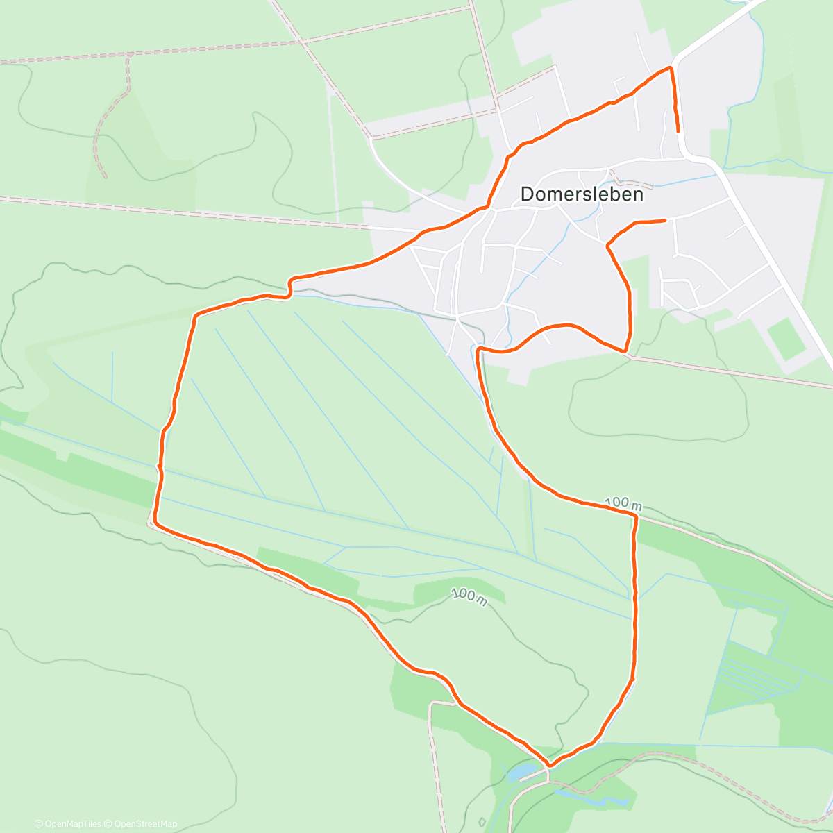 Map of the activity, Spaziergang am Morgen