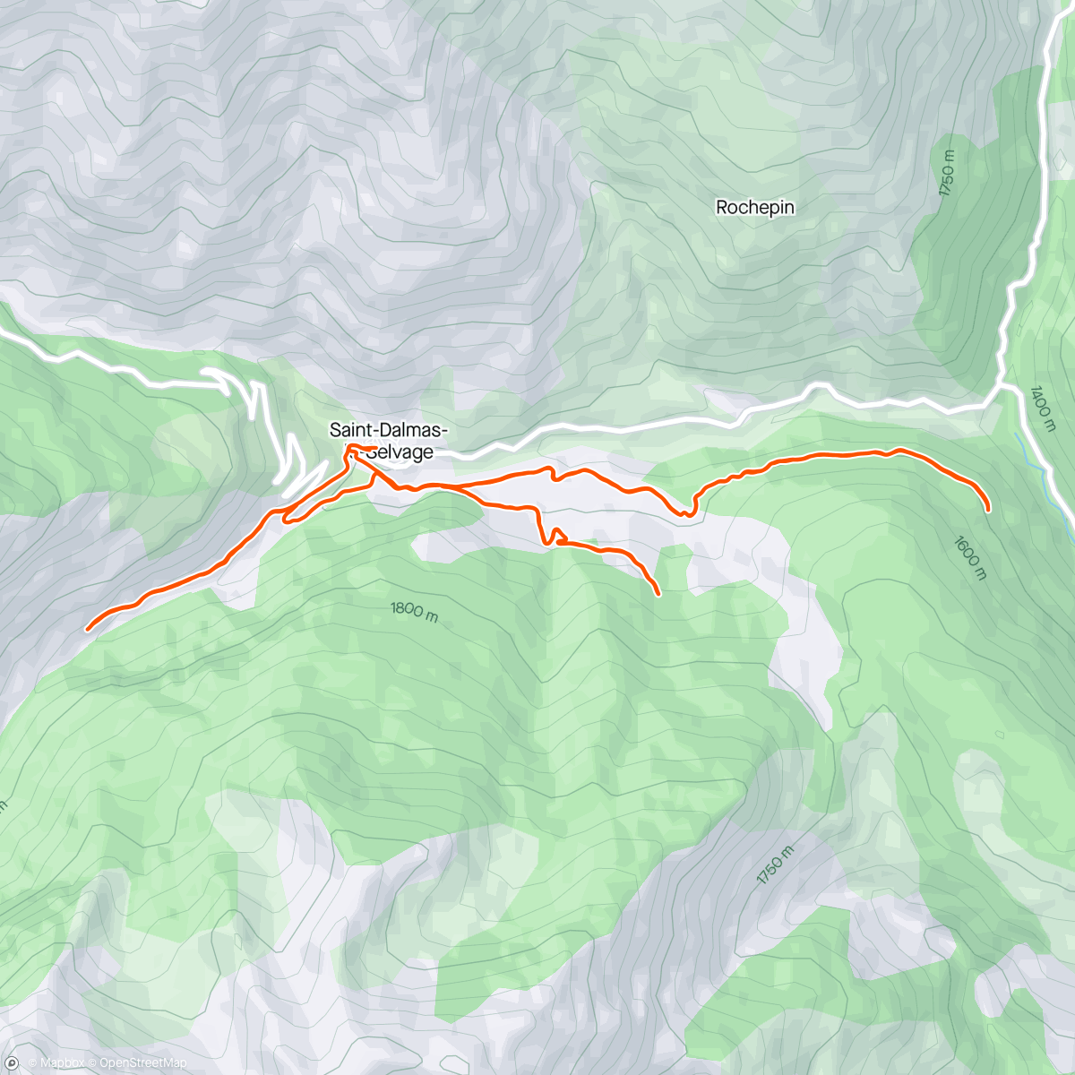 Map of the activity, Not canyons