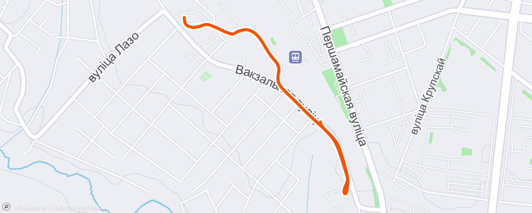 Mapa de la actividad, Afternoon jogging
