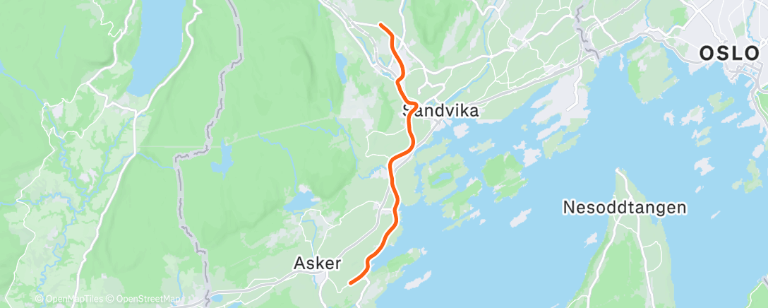 Map of the activity, Hjem fra styrke 😅🤣🥳