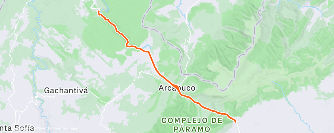 Карта физической активности (Vuelta ciclista por la mañana)