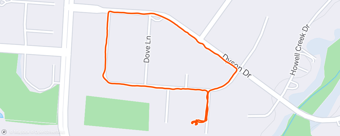 Map of the activity, Cooper Walk