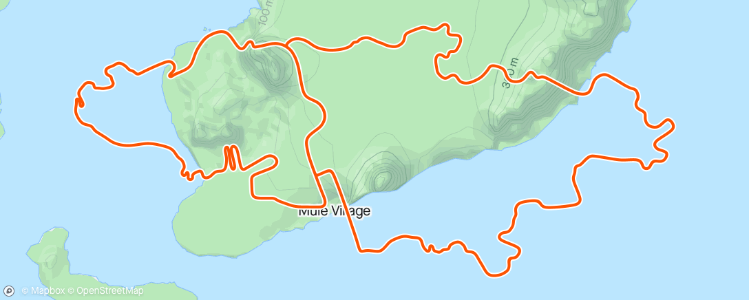 Mapa da atividade, Zwift - Yellow Unicorn in Watopia