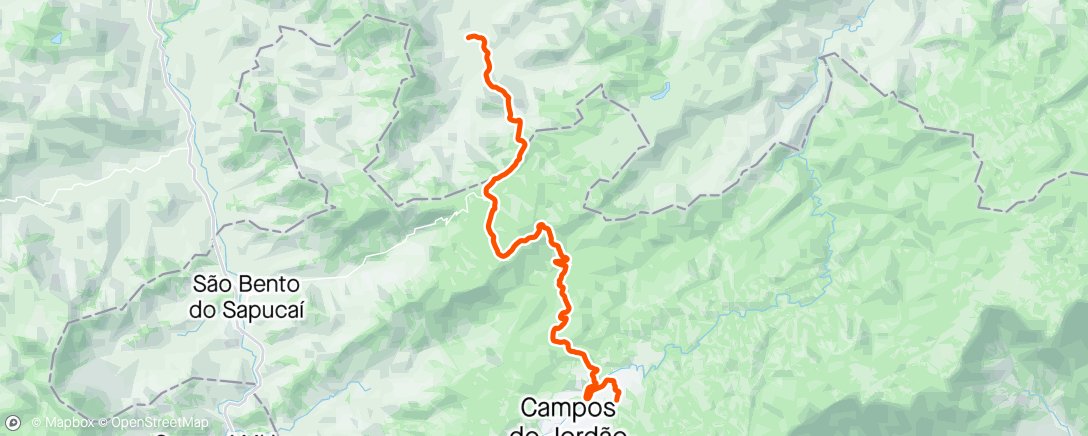 活动地图，De Luminosa - MG até Campos do Jordão- SP
