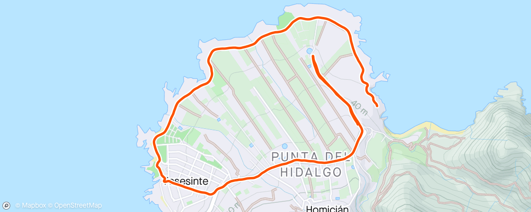 Map of the activity, Punta del Hidalgo | 30 min 🇪🇸