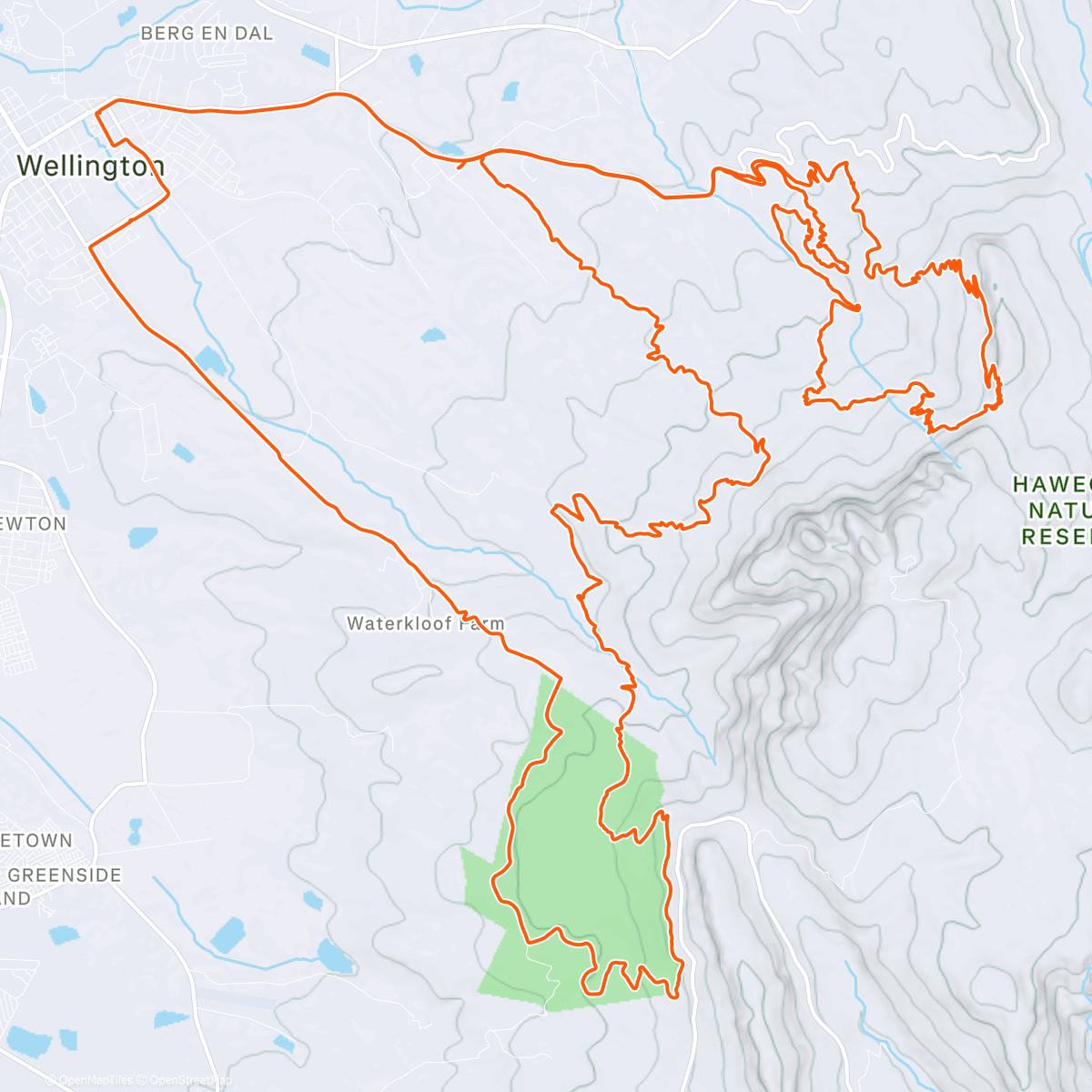 Map of the activity, Heat acclimation complete