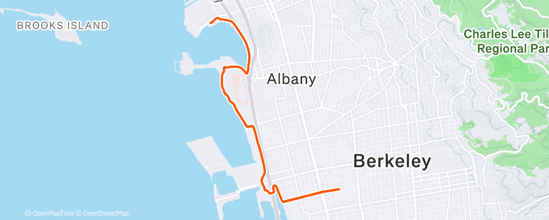 Map of the activity, Afternoon Ride