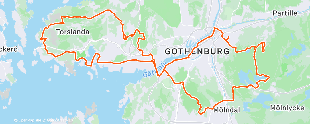 Map of the activity, Morning Ride