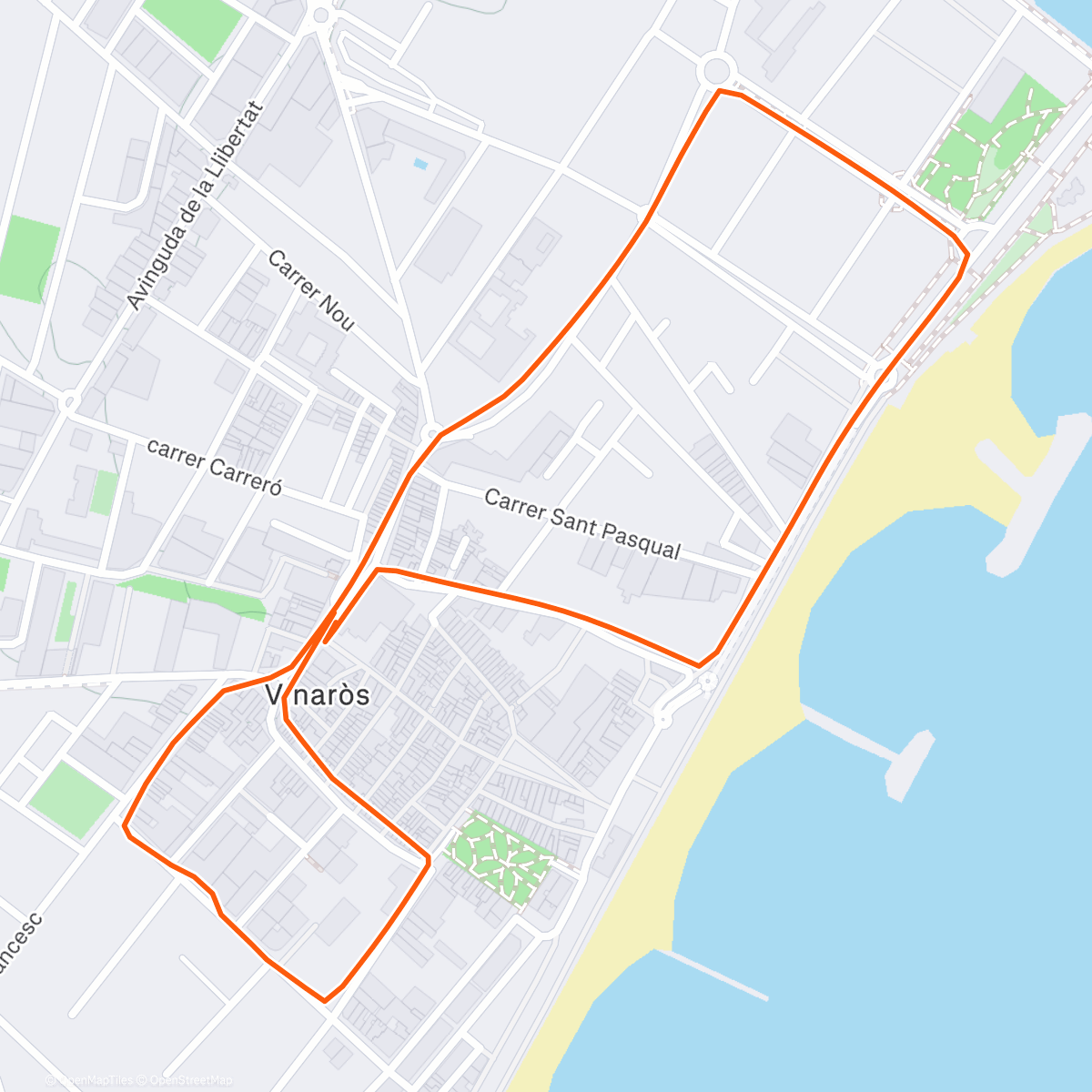 Map of the activity, Volta  a Peu Nadal 2025