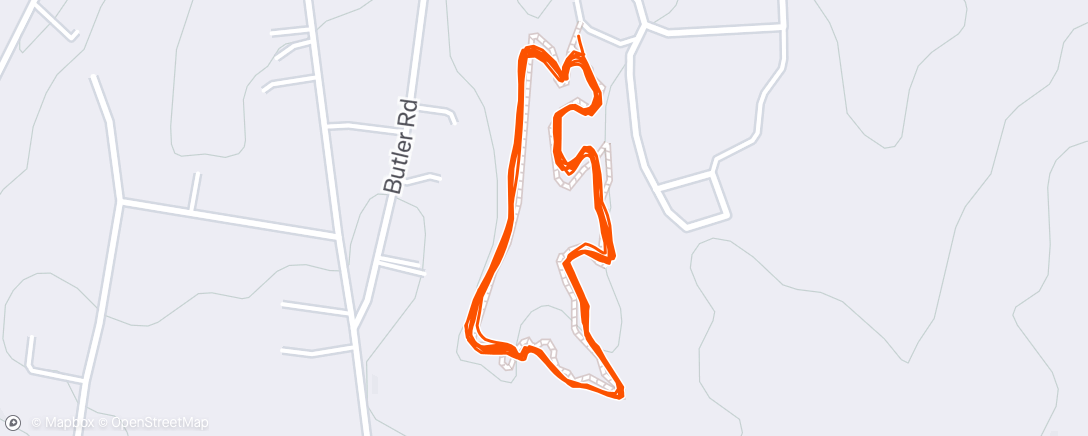 Map of the activity, Morning Trail Run
