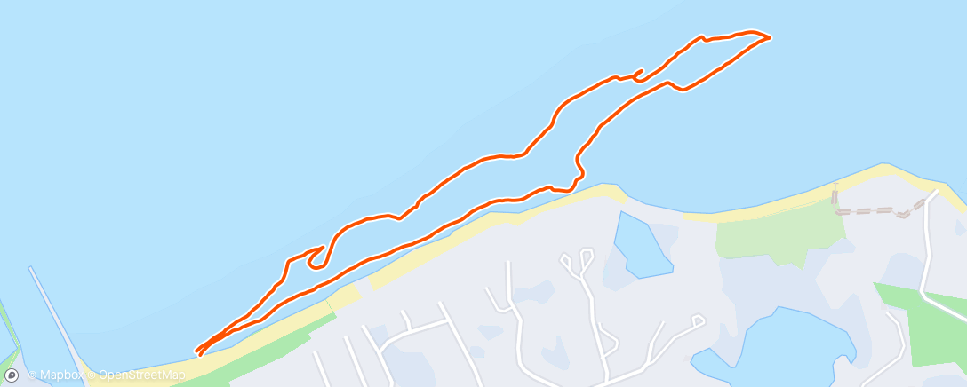 Map of the activity, Morning Hike
