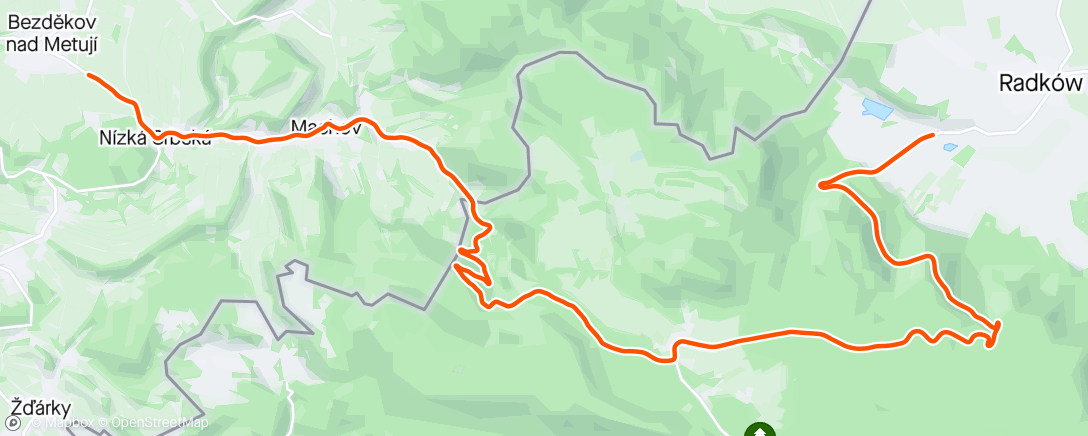 Map of the activity, ROUVY - Karlow autumn sunrise ride | Poland