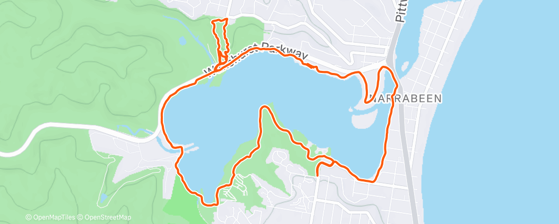 Map of the activity, Morning Run