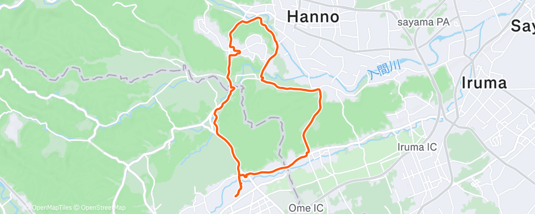 Map of the activity, Morning Ride