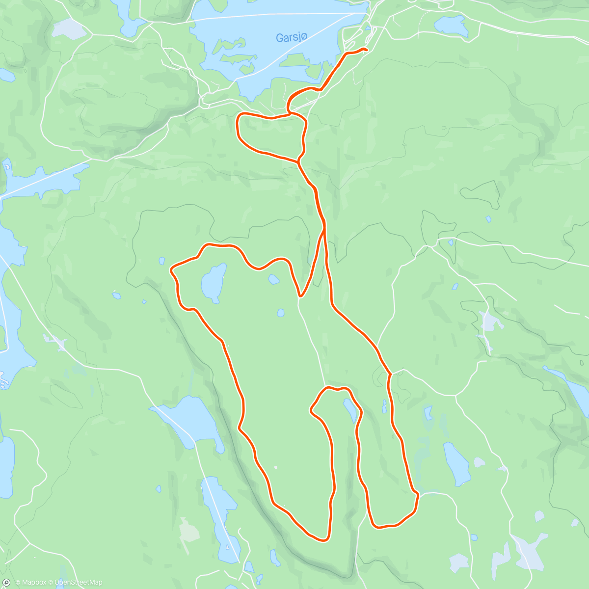Map of the activity, Påsketur 2