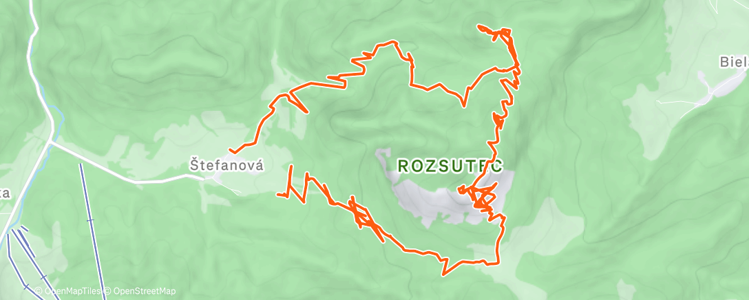 Map of the activity, Morning Hike