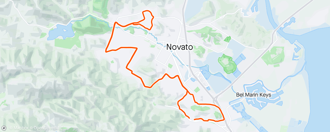 Mapa da atividade, Morning Ride