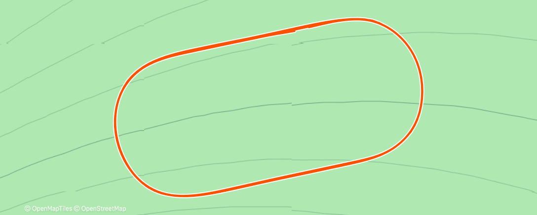 Map of the activity, Mild Speed Work