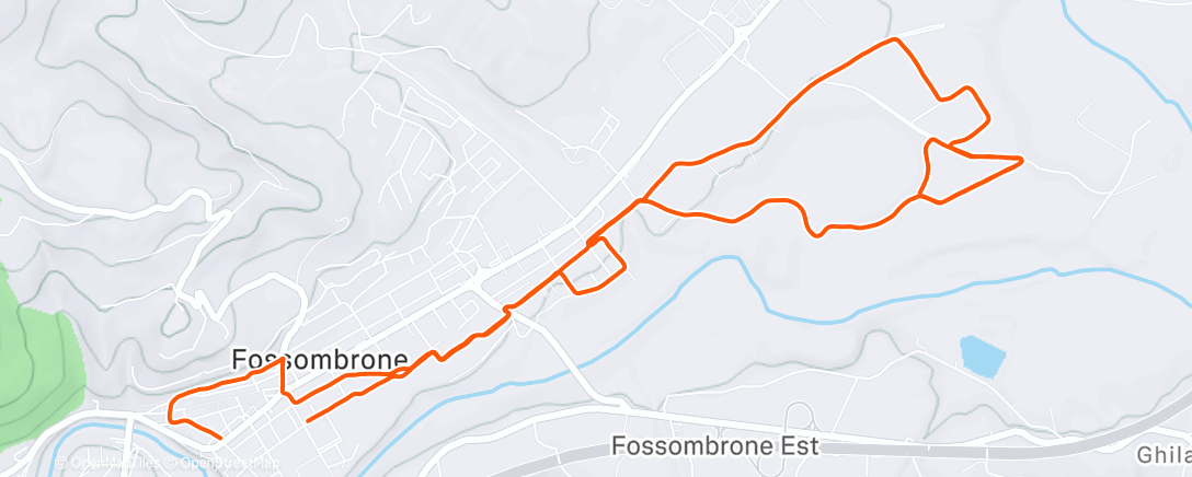Map of the activity, Corsa mattutina - 🔋 765 Wh