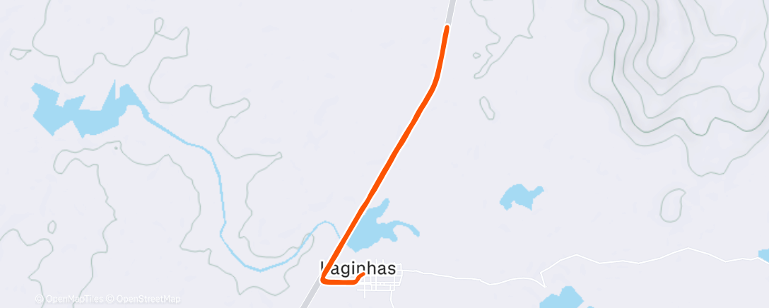 Map of the activity, Corrida matinal