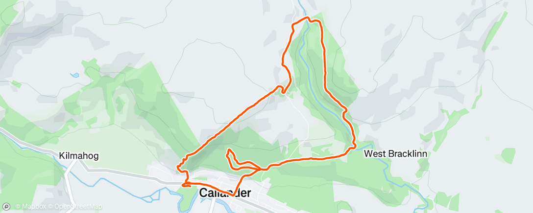 Map of the activity, Lunch Run