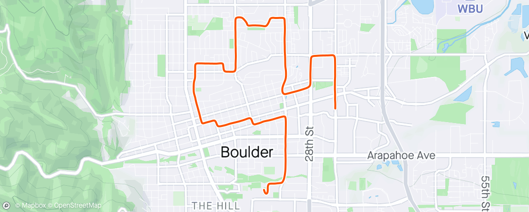 Carte de l'activité Bolder Boulder ☀️