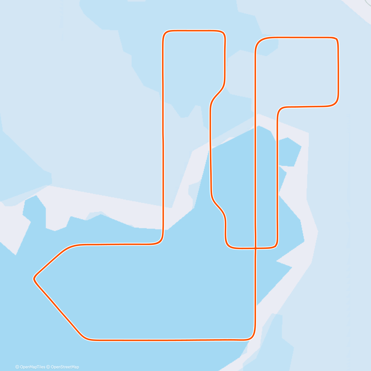 Map of the activity, MyWhoosh - Base Miles #1