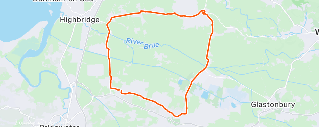 Map of the activity, Afternoon Ride