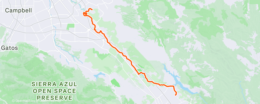 Map of the activity, Morning Ride