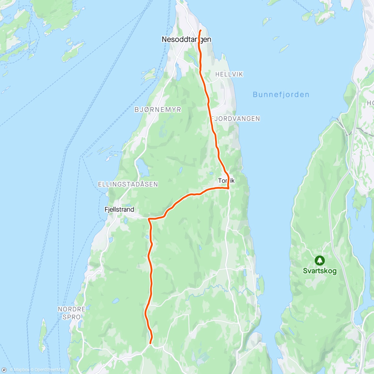 Mapa da atividade, Sykkel er best ute