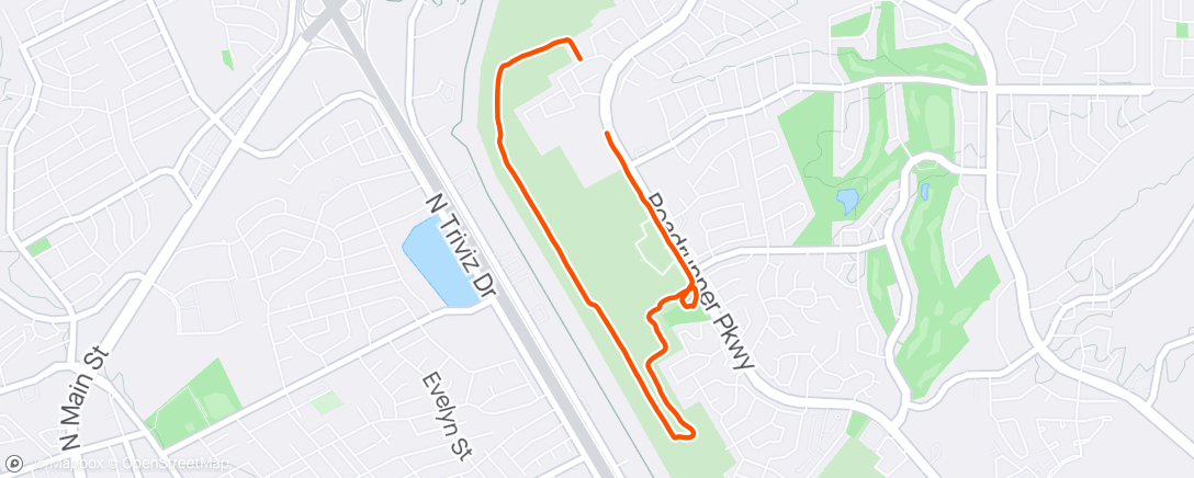 Map of the activity, Walk with the doggos