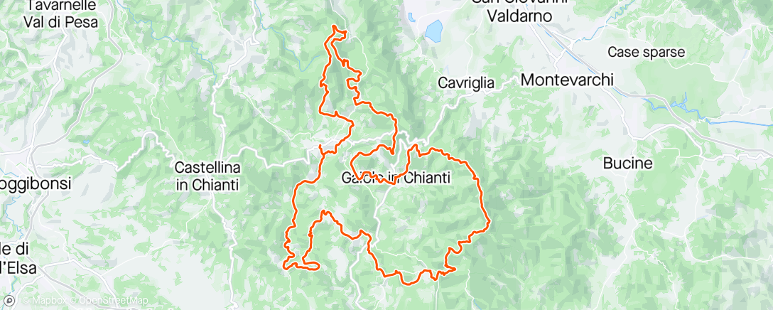 Map of the activity, Ultra de Chianti by Utmb