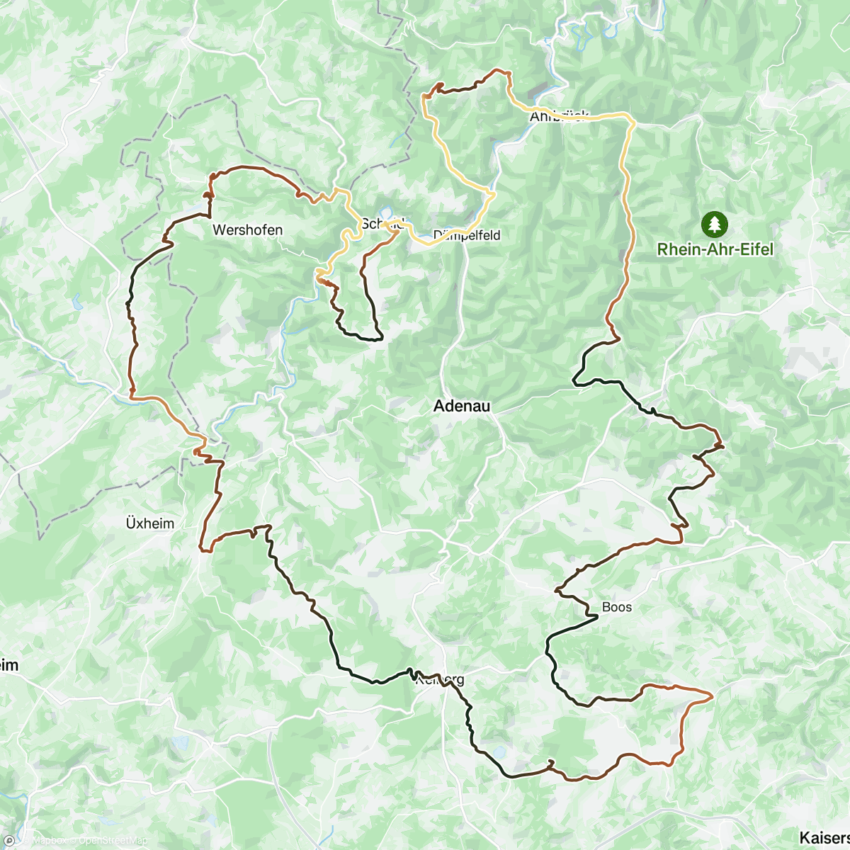 Map of the activity, Eifel Cycling Classic 2023 🇩🇪🌞