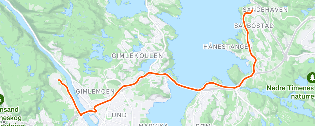 Map of the activity, Afternoon Ride