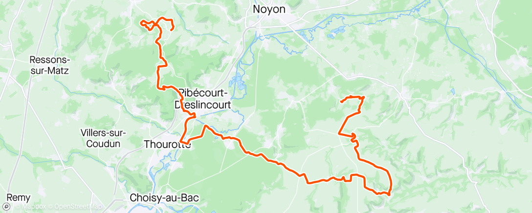 Mapa da atividade, Ligne Rouge 100k - Arrêté à la BH3 Bellefontaine