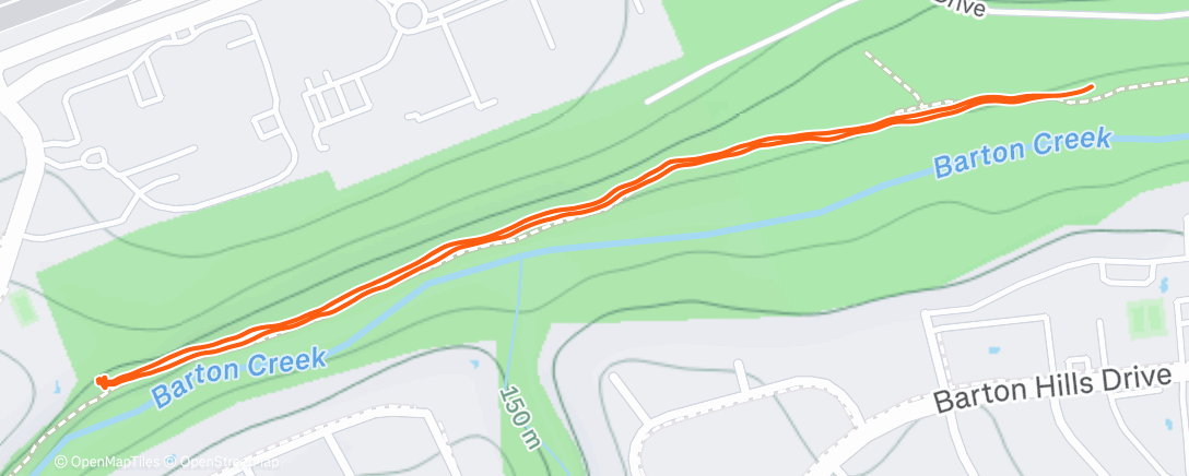 Map of the activity, Band of Runners: Morning Musings with Many Mosquitoes