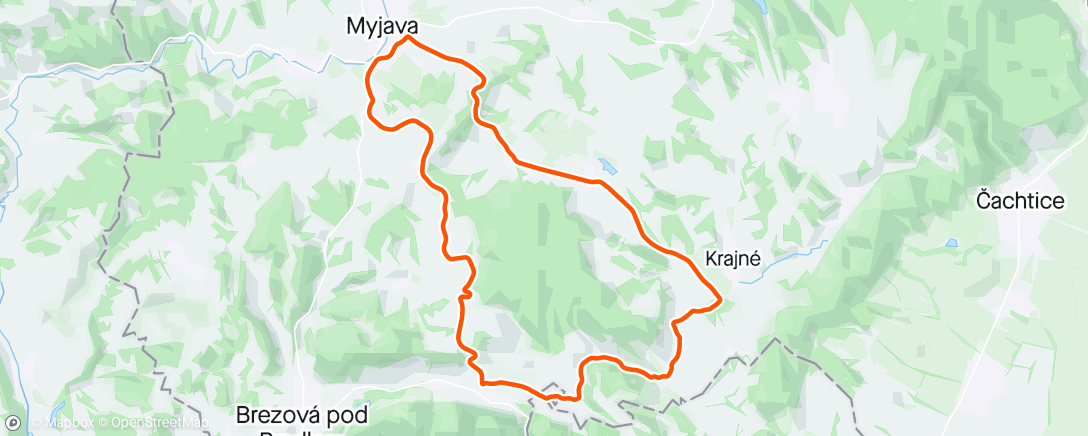 Map of the activity, Cyklokruhy #2 Ride