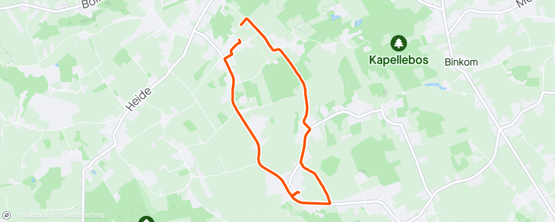 Map of the activity, 2-in-1 joggen en douchen tegelijk