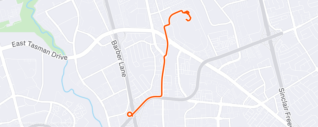 Map of the activity, Afternoon Walk