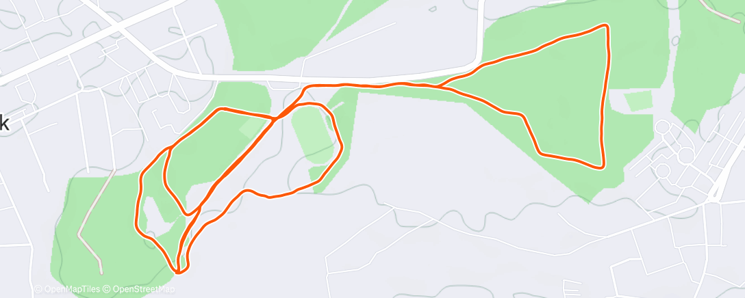 Map of the activity, Morning Run