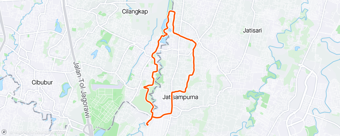 Map of the activity, Last Ramadhan Mountain Bike Ride